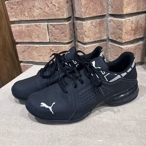 PUMA Viz Runner Repeat Running Black Sneakers 377333-02 Men's US 8